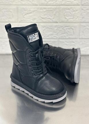 Дутики для дівчат сапоги сапожки черевики на дівчинку дитяче зимове взуття