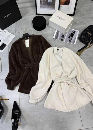 Мягкие стильные стильные кардиганы, альпака, кардиган, кофта халат, кимоно жакет