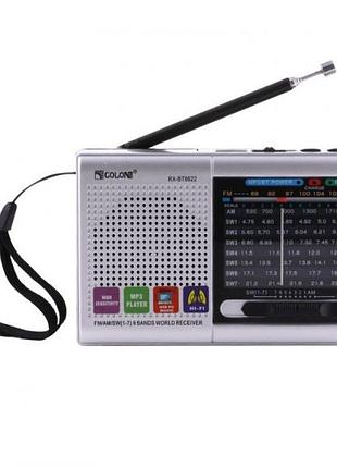 Портативная столбик радио mp3 usb golon rx-6622. цвет: серебряный