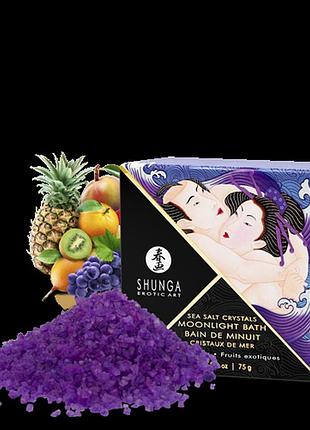 Соль для ванны shunga moonlight bath exotic fruits 75г