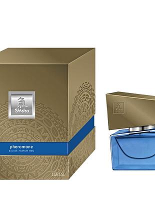 Духи з феромонами для чоловіків hot shiatsu man darkblue 50 мл