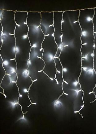 Гирлянда бахрома, от сети, 5м, 120led, белый