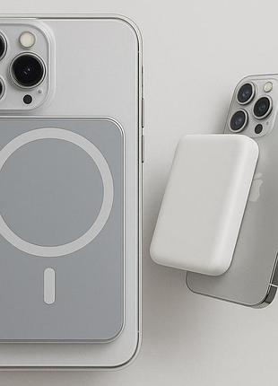 Внешний беспроводной аккумулятор magsafe, usbc, 10000mah