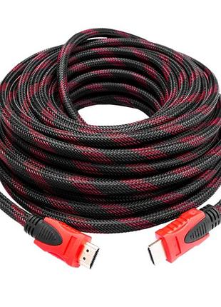Кабель hdmi-hdmi 15м, с усиленной обмоткой и фильтрами