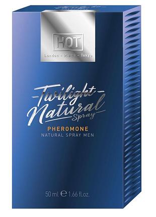 Спрей із феромонами для чоловіків hot pheromon twilight natural spray men, 50 мл