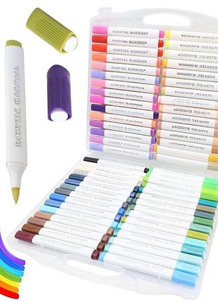 Акриловые маркеры для рисования 60 шт, в кейсе, water color pen 655