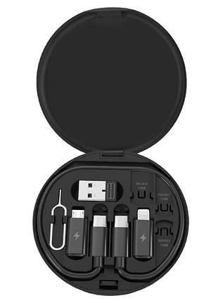Набір адаптерів (type-c, lightning, micro-usb) 7