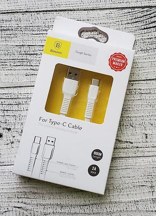 Кабель baseus touch series type-c 2a (1 метр) catzy-b02 белый
