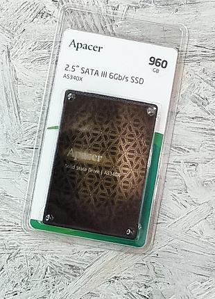 Ssd накопичувач apacer as350x 960gb 2.5" sata iii 6gb/s