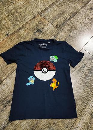 Футболка хлопковая, pokémon, р. 116, 6 лет