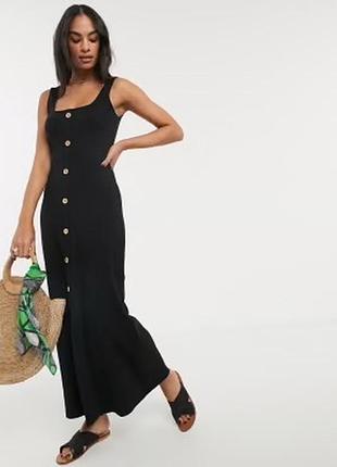 🥰 довга сукня на ґудзиках asos бавовна