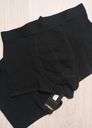 Черные мужские трусы боксеры livergy