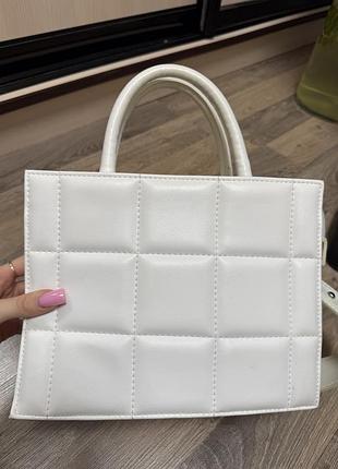 Біла сумка, шкіряна 3