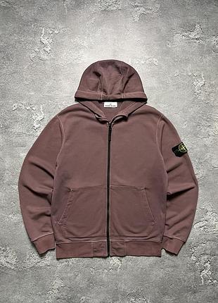 Оригинальный зип худи олимпийка  зипка кофта на замке stone island patch program l