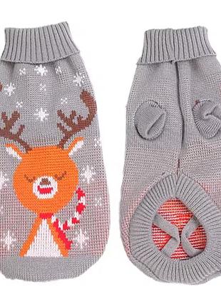 Теплый вязаный светер для собаки