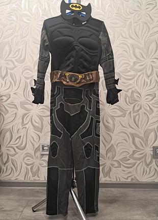 Костюм + маска супергероя dc batman бэтмен на возраст 7-8 лет