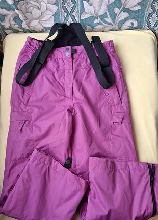 Зимовий комбінезон напівкомбінезон лижний гірськолижний водонепроникний штани дитячі підліткові