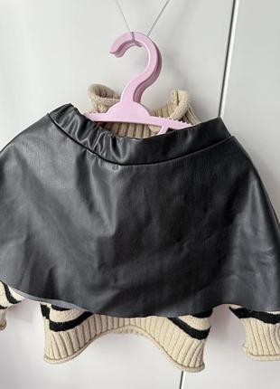 Шкіряна спідниця hm юбка