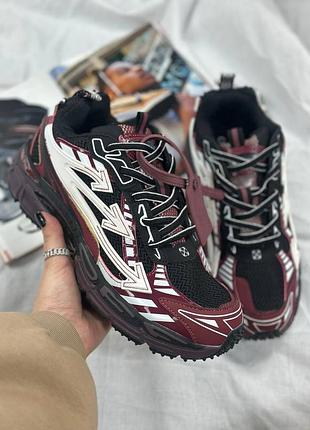 Off-white be right black burgundy 9