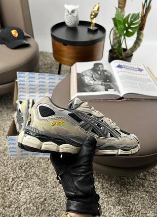 Asics gel-nyc black grey beige