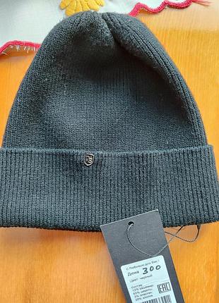 Шапка чорна кашемір шерсть