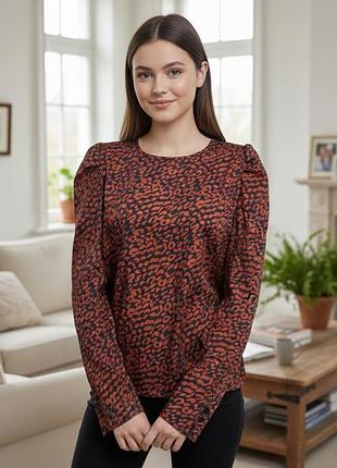 Блузка блуза нарядная длинный рукав размер xl (50)
