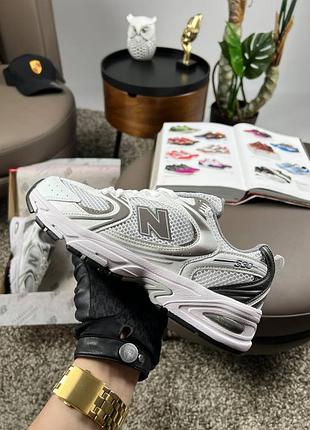 New balance 530 premium white grey