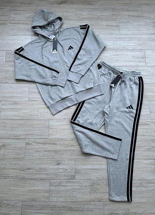 Оригінал! теплі чоловічі спортивні костюми adidas ess jd1865 сша на флісі новий стан