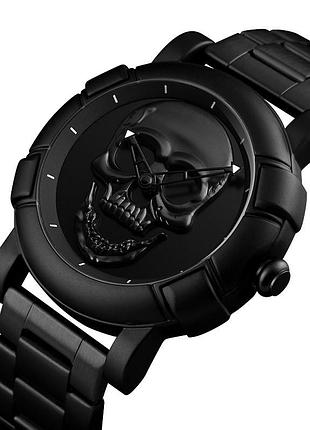 Оригінальний годинник skmei skull 9178 чорний чоловічий кварцовий класичний годинник з водонепроникністю ve-33