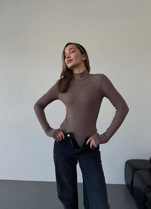 Боди в рубчик