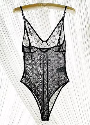 Боди сетка бельевое odolls collection черное 42, s 5