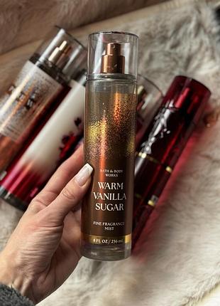 Спрей для тела warm vanilla sugar bath and body works 236 мл