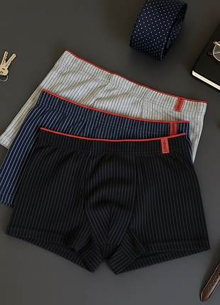 2-61 чоловічі труси боксери у смужку набір комплект трусів
