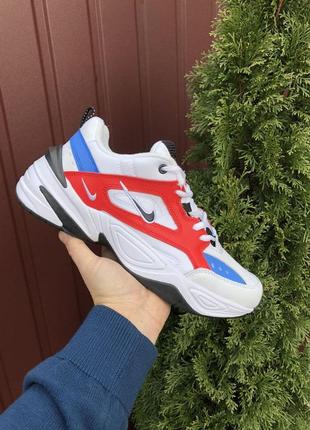 Nike m2k tekno мужские белые с черным демисезонные кожаные кроссовки🆕 найк м2к текно🆕3 фото