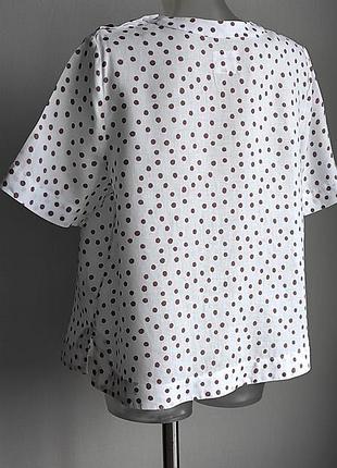 M&s collection блуза льон горох polka dot 4