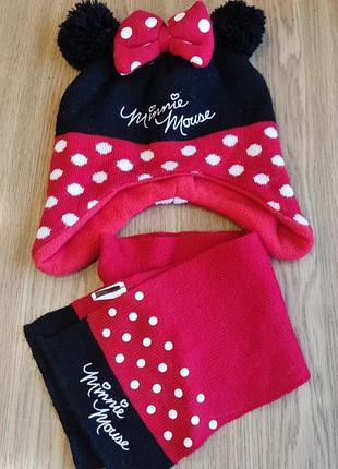 Детская шапка+шарф