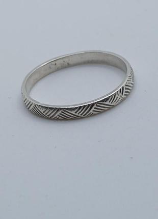 Кольцо серебро 875пробы звезда