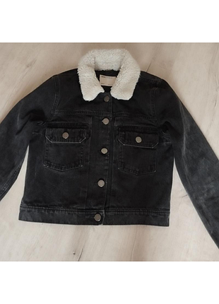 Жіноча джинсова куртка авіатор