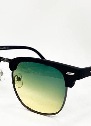 Водительские очки унисекс антифара бабочки с поляризацией в металлической оправе с пластиковым матовым фронтом