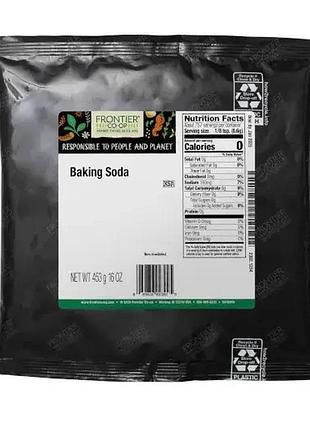 Frontier co-op, пищевая сода, 453 г (16 унций)