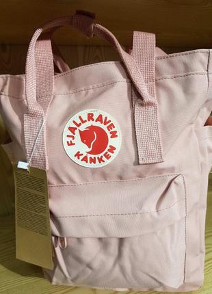 Сумка рюкзак шопер fjallraven kanken totepack, канкен, пудра