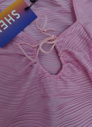 Рожева сукня міні 2