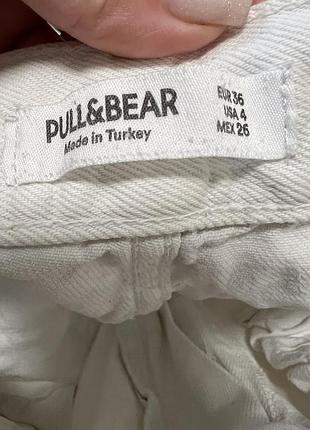 Джинси палаццо pull&bear білі 4
