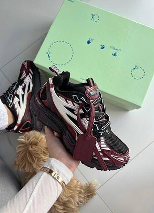 Кроссовки off-white be right back burgundy арт 16005