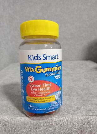 Kids smart , жувальні таблетки з цитрусовим пуншем для здоров'я очей без цукру
