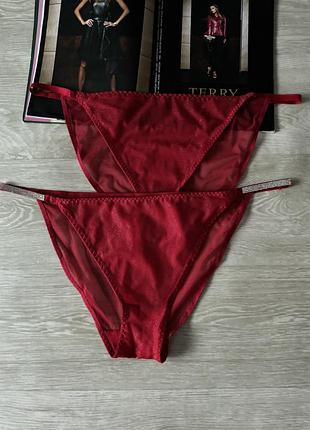Красивые красные трусы 2 пари