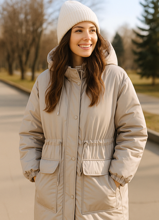 Пуховик пальто теплый размер xl -2xl (50-52) бренд " lc waikiki "