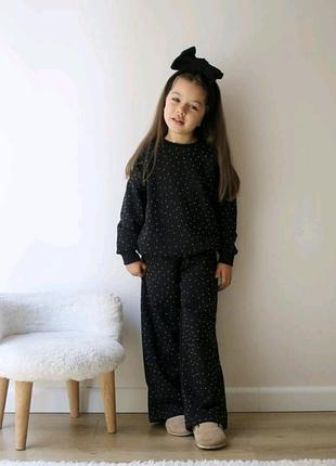 Костюм теплий фліс з камінцями стразами 104