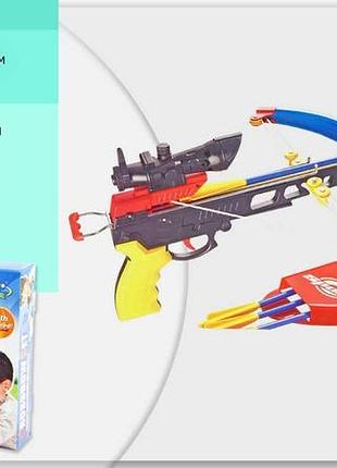 Арбалет 35881k мішень, стріли-присоски, короб. 47*7*29 см, пластиковий, 35881k