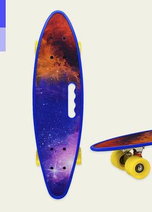 Пенні борд 24" sc20513 space, pu колеса, з ручкою, дека 60*17 cm, sc20513